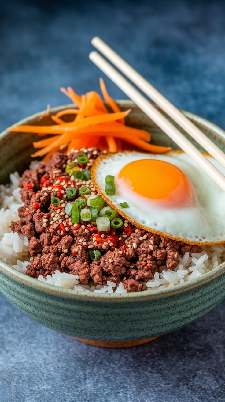 Spicy Sesame Ground Beef Bowls (Ready in 20 Minutes)