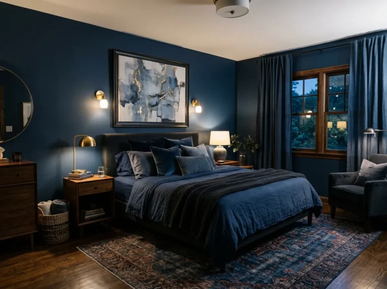20 Dark Blue Bedroom Ideas That’ll Transform Your Space Into a Cozy Retreat!