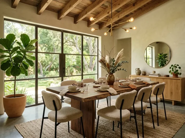 24 Organic Modern Dining Room Ideas That Will Transform Your Space!