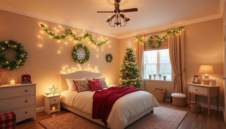 20 Christmas Bedroom Decor Ideas