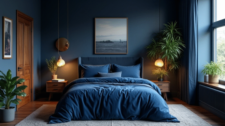 20 Dark Blue Bedroom Ideas That’ll Transform Your Space Into a Cozy Retreat!