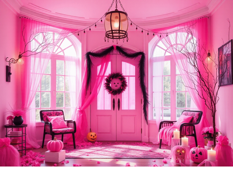 17 Pink Halloween Decor Ideas