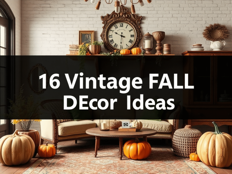 16 Vintage Fall Decor Ideas